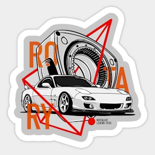 Mazda RX7 Rotary Engine JDM Legend Sticker